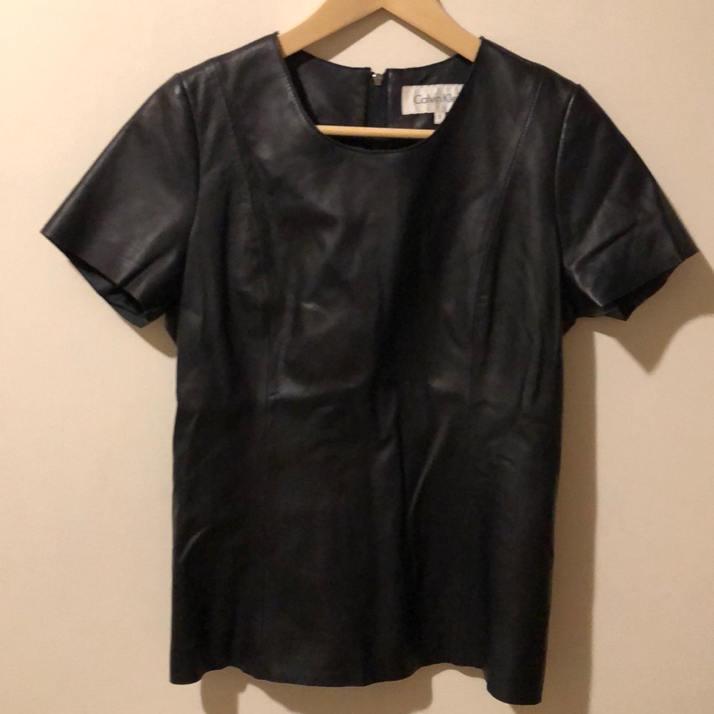 Leather top